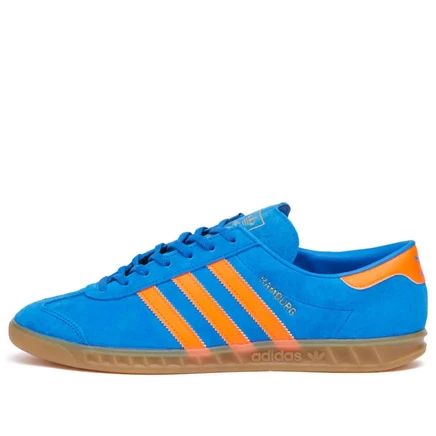 Мужские кроссовки Adidas Hamburg, синие, оранжевые, бежевые