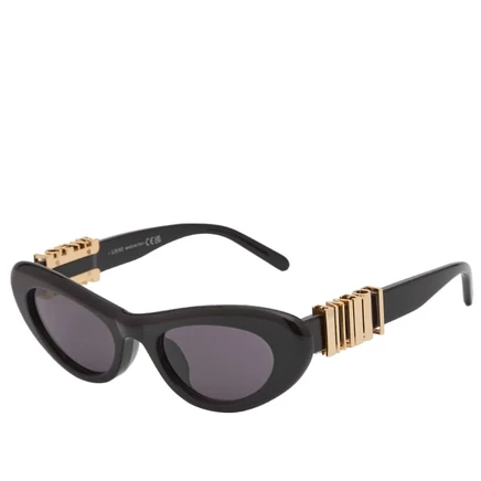 Мужские солнцезащитные очки Loewe Slim Oval, черные