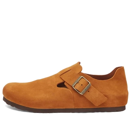 Мужские лоферы Birkenstock London из замши, мокко