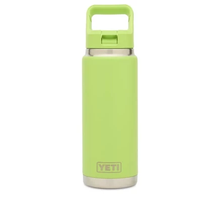 Термобутылка Yeti Rambler 769 мл со соломинкой, зеленая