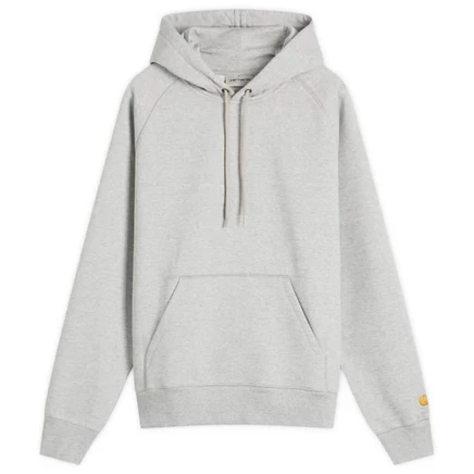 Мужская толстовка Carhartt WIP Chase, серый меланж/золотой