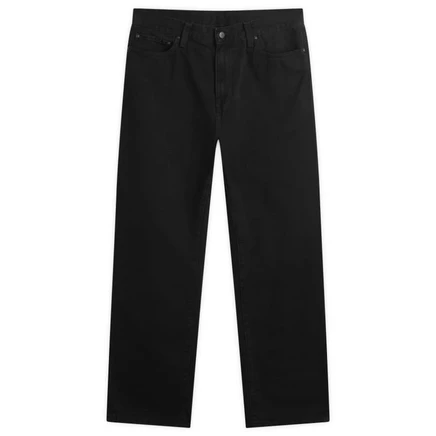 Мужские зауженные джинсы carhartt wip aaron, черные
