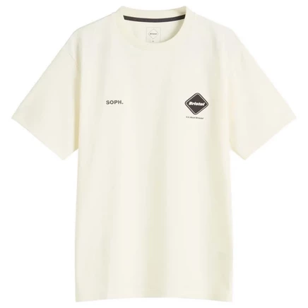 Футболка с аутентичным логотипом F.C. Real Bristol off white