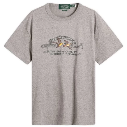Мужская футболка Polo Ralph Lauren Sportsman, серая