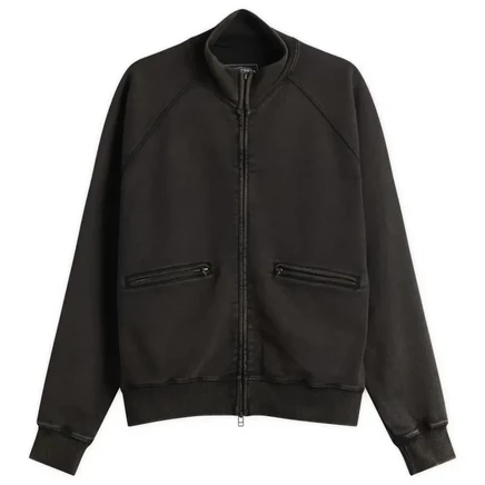 Мужская толстовка FrizmWORKS Vintage Dye Zip, черно-коричневая