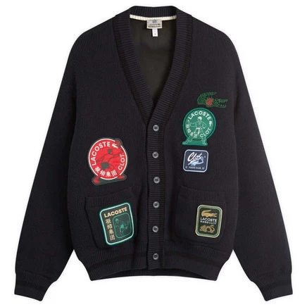 Кардиган с двусторонней нашивкой Lacoste x CLOT