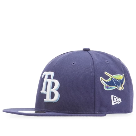 Бейсболка New Era Tampa Bay Rays с нашивкой-вышивкой 59Fifty Cap