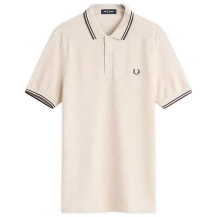 Мужская рубашка-поло Fred Perry Twin Tipped, меланж/серый