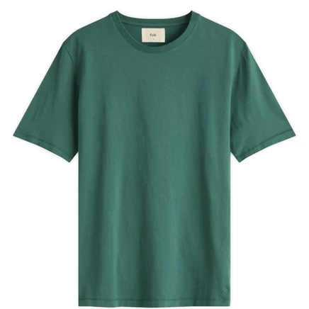 Мужская футболка Folk Contrast Sleeve, зеленая