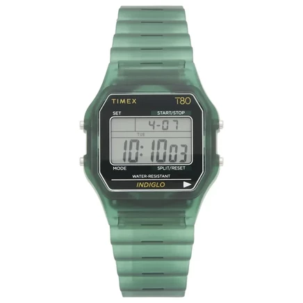 Наручные часы Timex 80 Translucent, зеленые