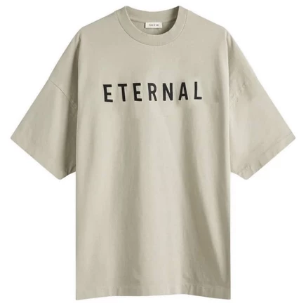 Мужская футболка Fear of God Eternal, серо-бежевая