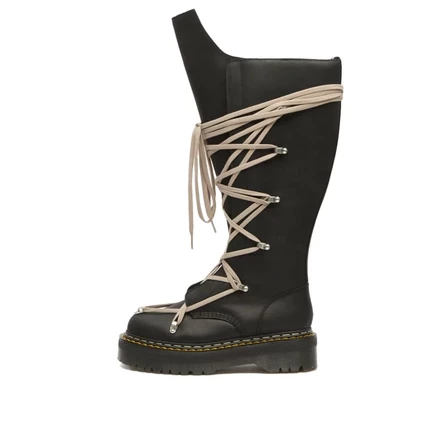 Мужские высокие сапоги Rick Owens x Dr. Martens 1B60, черные