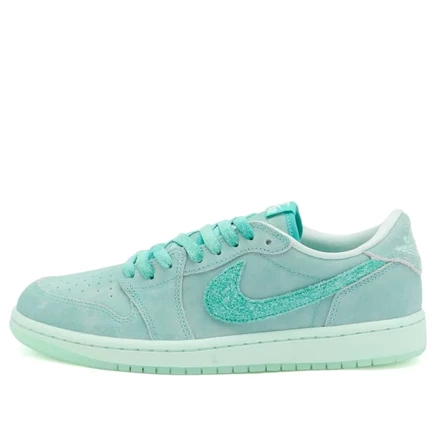 Кроссовки Air Jordan 1 в стиле ретро с низкой посадкой washed teal & igloo