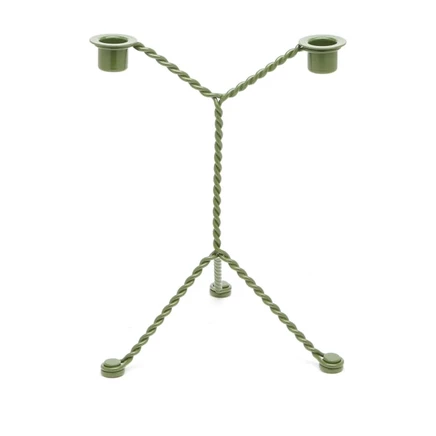 Подсвечник HAY Wire стальной, зеленый