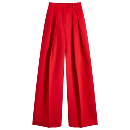 Мужские широкие брюки Sportmax Abadan, красные