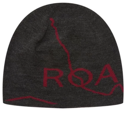 Мужская шапка ROA Logo Wool, антрацитовая