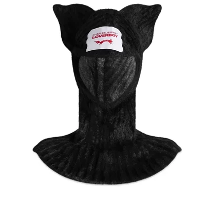 Балаклава Charles Jeffrey Loverboy Fluffy Ears, черная