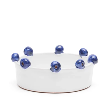 Сервировочная миска The Conran Shop Puglia Blueberry, белая