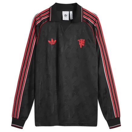 Мужская футбольная футболка Adidas MUFC, чёрная