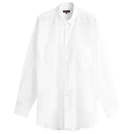 Рубашка Comme des Garçons Homme Plus в стиле пэчворк на пуговицах