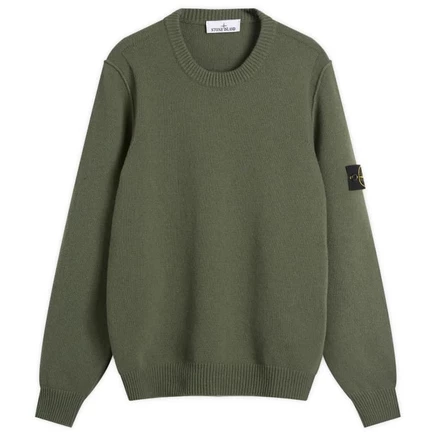 Джемпер с круглым вырезом из овечьей шерсти Stone Island