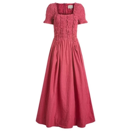 Женское платье Damson Madder Raphaela миди, ягодное