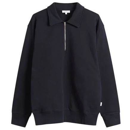 Мужской свитшот Norse Projects Half Zip, темно-синий