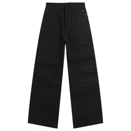 Мужские брюки Rick Owens Strobe Double Knee, черные