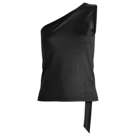 Футболка Rick Owens DRKSHDW Ziggy без рукавов с покрытием черного цвета
