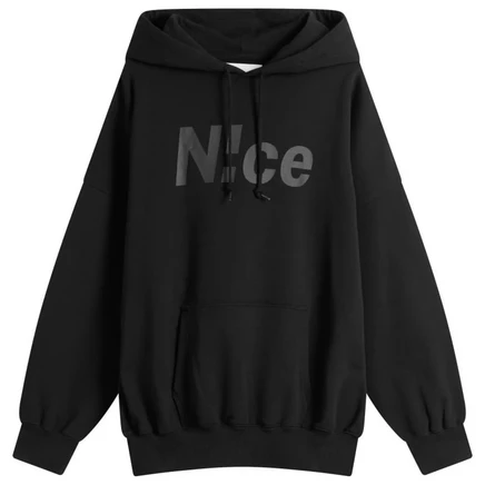 Мужское худи NCE с логотипом, черное