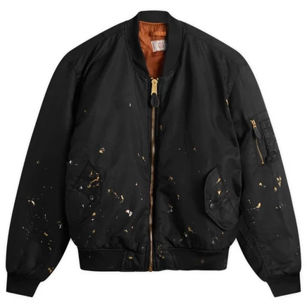 Мужской бомбер Mastercraft Union Washed Nylon, черный