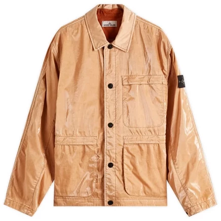 Мужская куртка-рубашка Stone Island Pietra, коричневая