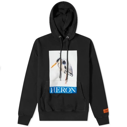 Мужское худи Heron Preston Heron Bird Painted, черно-синее