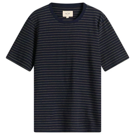 Мужская футболка Folk Textured Stripe, сине-оливковая