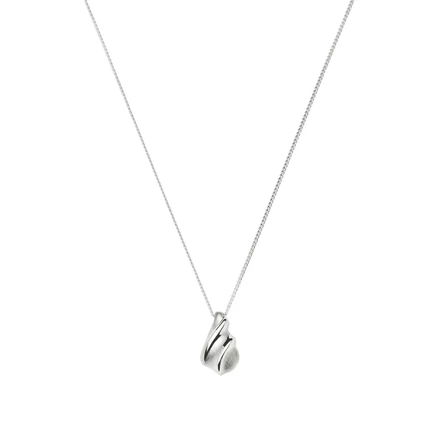 Мужское ожерелье Missoma x Savi Ridge Droplet, серебристое