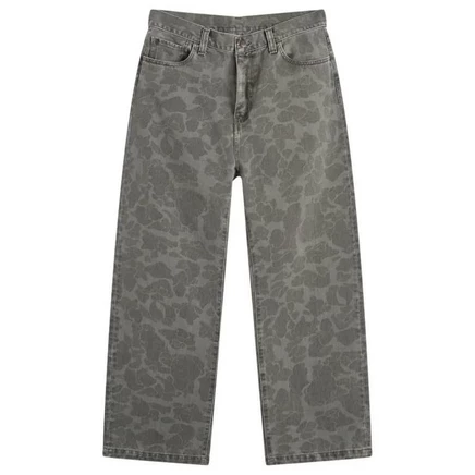 Мужские джинсы Carhartt WIP Duck Landon, черный камуфляж