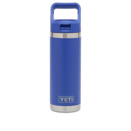 Бутылка YETI Rambler 532 мл с трубочкой, синяя