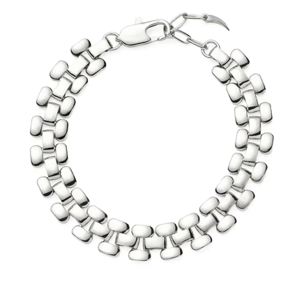 Мужской браслет Missoma Timepiece Wide Chain, серебристый
