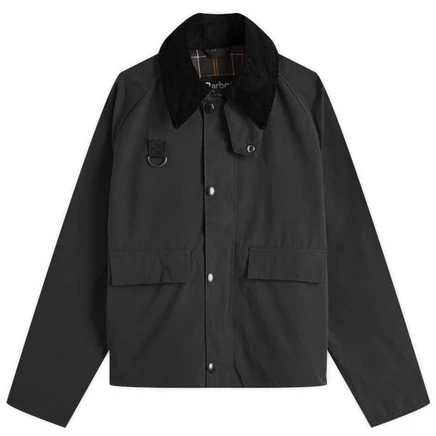 Мужская оверсайз рубашечная куртка Barbour OS Spey, черная