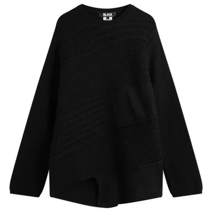 Мужской джемпер Comme des Garçons Mix Knit, черный