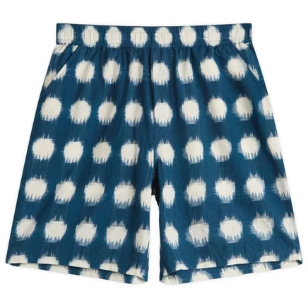 Шорты свободного кроя в народном стиле indigo ikat