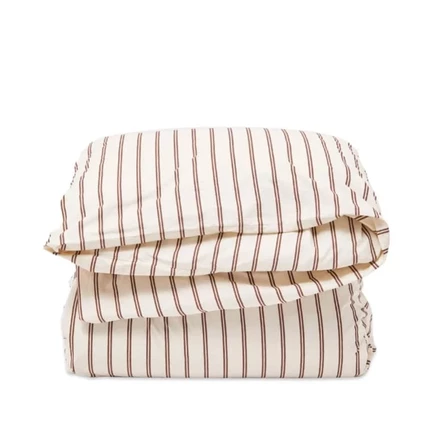 Пододеяльник Tekla Fabrics двойной из органического хлопка, в полоску