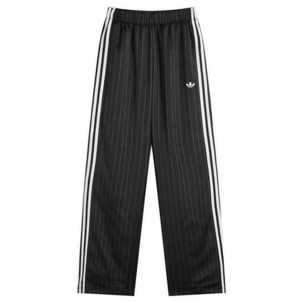 атласные брюки adidas с широкими штанинами black