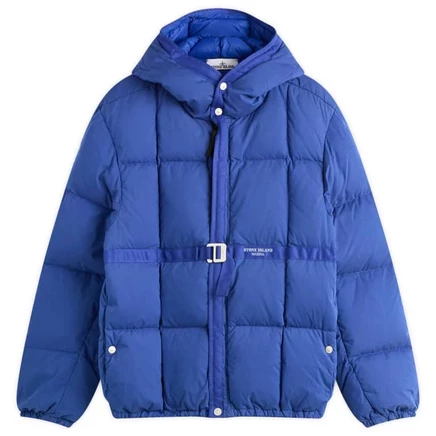 Мужская стеганая куртка Stone Island Marina Tela, синяя