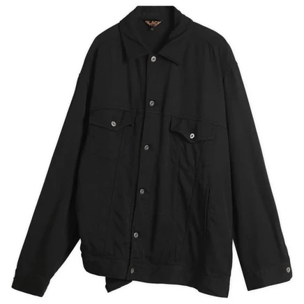 Мужская джинсовая куртка Comme des Garçons Black, черная
