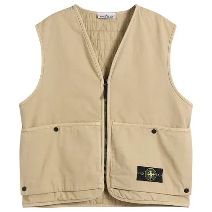 Мужской жилет Stone Island PrimaLoft, бежевый