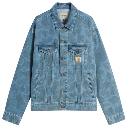Мужская джинсовая куртка Carhartt WIP Duck Helston, камуфляжная