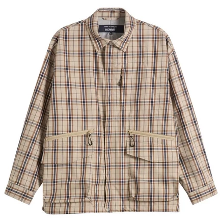 Трехслойный пиджак в клетку Comme des Garçons Homme