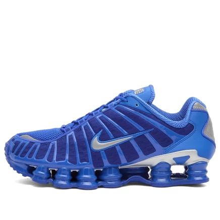 Мужские кроссовки Nike Shox TL, синие, серебристые, черные