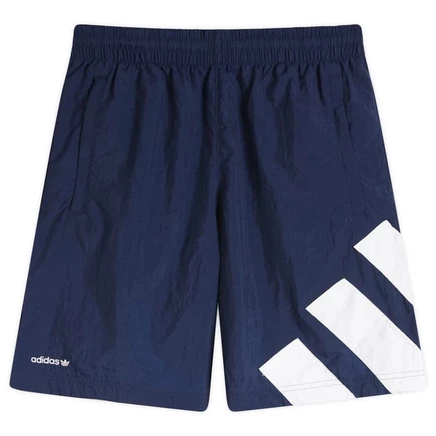 Мужские шорты Adidas Three Bar Logo, индиго и белые
